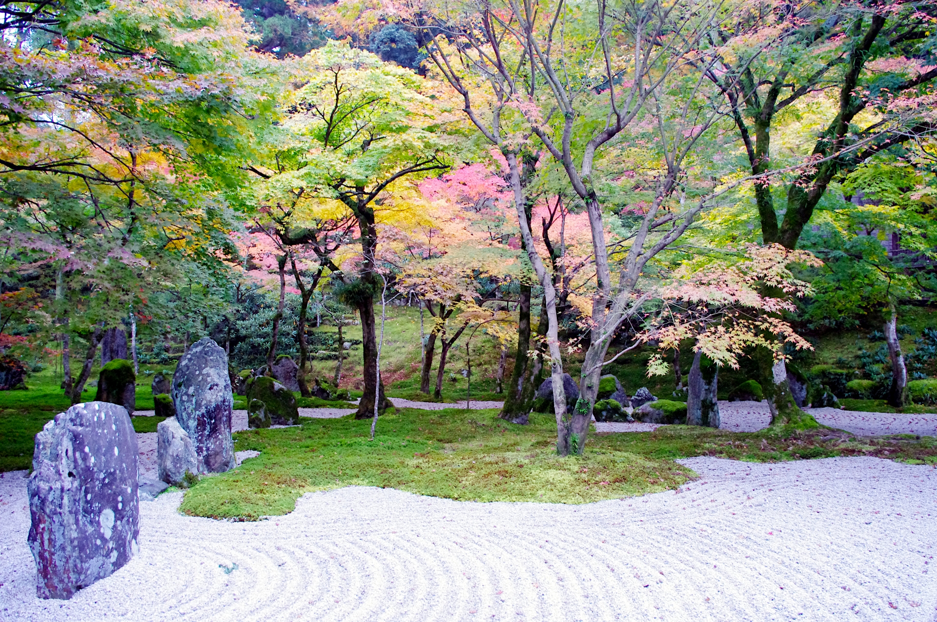 zen garden in Komyoji in Dazaifu